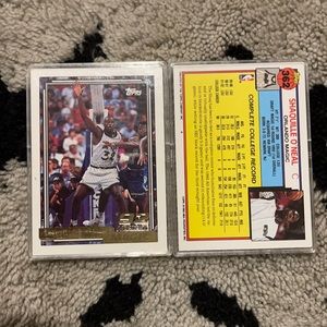Shaquillle O’Neal 92’ Draft Pick Topps Card Number #362 1993 NBA Properties Gold